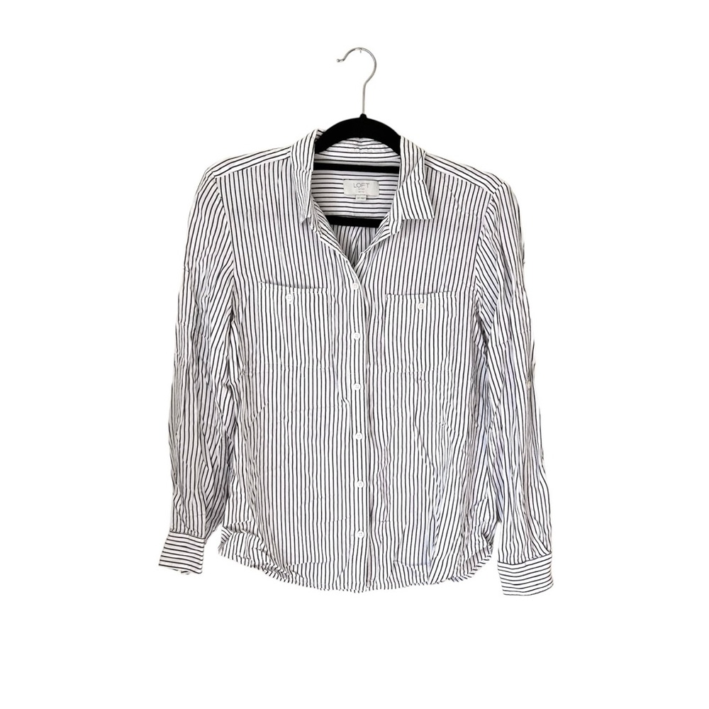 Loft Outlet Petite Button Down Top Size SP